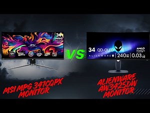 MSI MPG 341CQPX VS Alienware AW3425DW Monitor - Ultimate 34-Inch Gaming Battle!