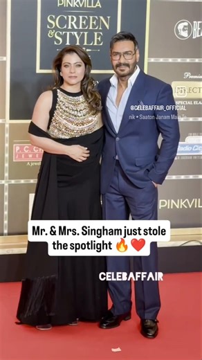 Ajay Devgn & Kajol Shine at Pinkvilla Style Icons Awards 2026 🔥#kajol #ajaydevgan #bollywood