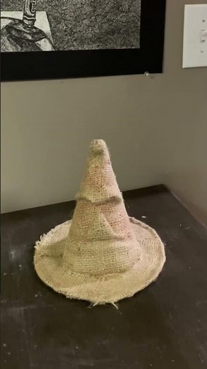 Easy DIY Sorting Hat craft! 🧙‍♂️⚡️#subscribeformore #harrypotter #diy #sortinghat #rugormat