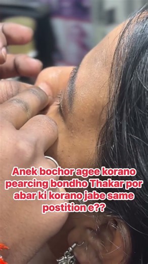 #doing Nose pearcing 🧏‍♀️ #shortsfeed #trendingreels #hairstyle #salon