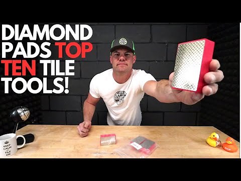How to Smooth Rough Cut Tile Edges - Best Diamond Pad Deal!