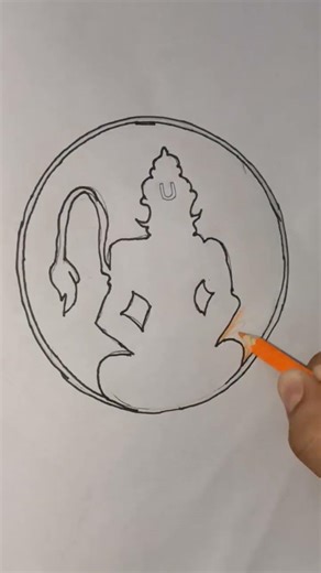 Lord Hanuman Silhouette Art 🙏✨ #JaiShreeRam #shortvideo #shorts #short #viral #viralvideo #ramnavami