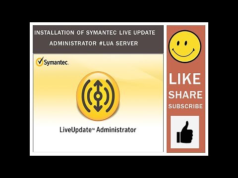 Installation of Symantec Live Update Administrator #LUA SERVER