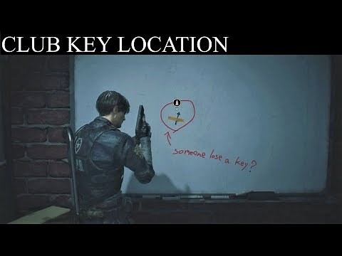 Resident Evil 2 Remake: Club Key Location (Green Key)