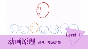 动画原理_Level 1_角色转头 预备动作