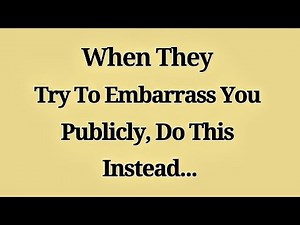 When They Try To Embarrass You Publicly, Do This Instead 😶💭 | How to Stay Calm