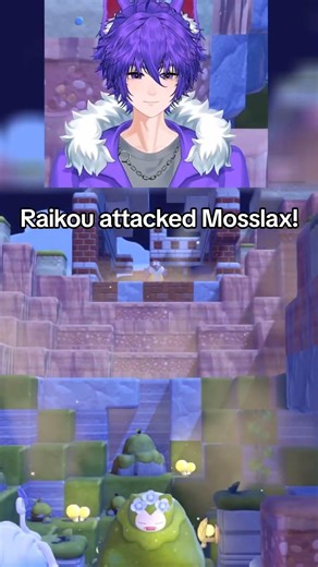 Raikou attacks Mosslax! #shorts #pokemon #pokopia