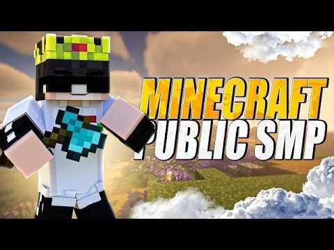 MINECRAFT LIVE. PUBLIC SMP 24/7 ONLINE | CRACKED JAVA / BEDROCK & POCKET EDITION #minecraft
