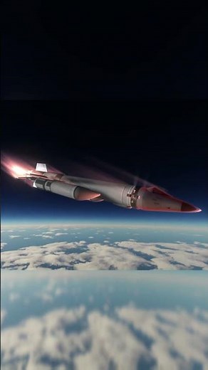 X-15 reentering from space!