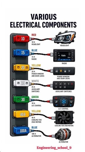 🚗⚡ Automotive Fuse & Electrical Components Guide | Car Electrical System Explained