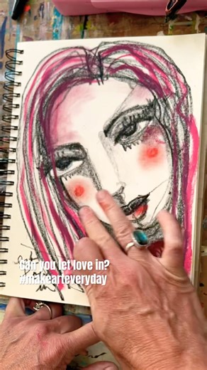 You heart ❤️ has love to share. #createeveryday #sketchbookdiaries #artyoutuber#makeart #arttherapy