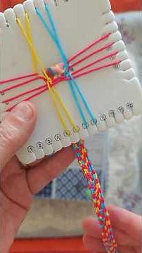 Kumihimo Tutorial Nice Colorful Flat Band