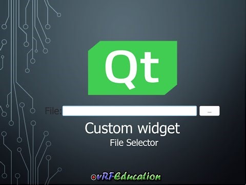 Qt Custom Widget: vFileSelector for Easy File Selection
