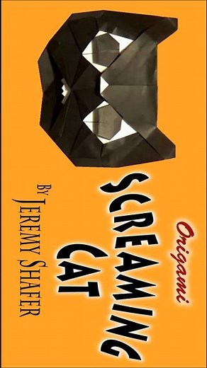 Origami Screaming Cat #shorts