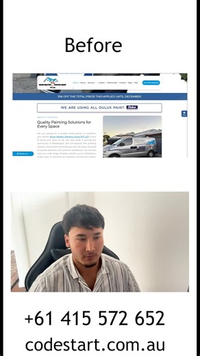 Code Start Software Solutions on Instagram: "Your business deserves a website like the second one #reels #instagood #website #redesign #perth"