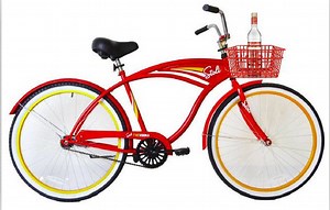 [Hot Item] 26" Beach Bike with Front Basket Beach Cruiser Bicycle