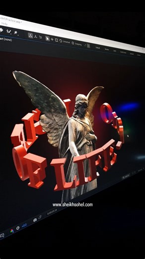 Sheikh Sohel | Motion Designer | Create dynamic 3D text wrapped around any object in After Effects—no plugins needed, just pure creativity! 🚀 Watch the full step-by-step... | Instagram