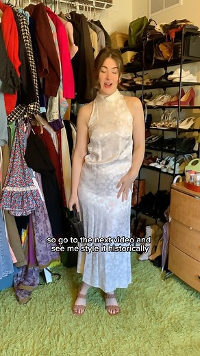 Gabi’s Vintage! on Instagram: "Styling a 1960s prom dress modern! Easiest episode yet! ✌️ #vintage #vintagefashion #1960s #ootd #outfitcheck"
