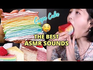 Crepe Cake Mukbang ASMR | Mukbang ASMR Compilation | Crepe Cake Eating
