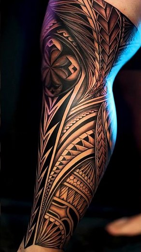 Why I Tattooed My Entire Leg — Polynesian Tattoo Story | TATtalk #Shorts