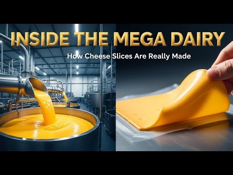 How American Cheese Slices Are Made in a US Mega Factory | Food Manufacturing