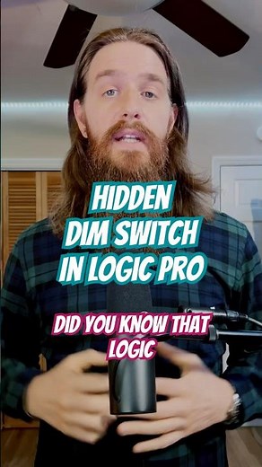 How to use and customize the master dim switch in Logic Pro #musicproducer #logicprox