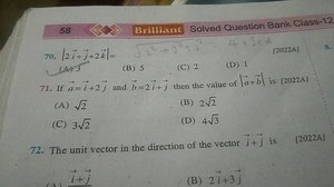 58 Brilliant Solved Question Bank Class-12 70. ∣2i j​ 2k∣= 5 4 ... | Filo