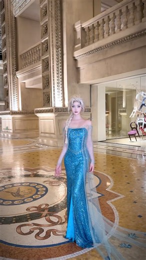Among all the Disney princesses, only Elsa is a queen. #cosplay #cos #冰雪奇緣 #艾莎 #迪士尼