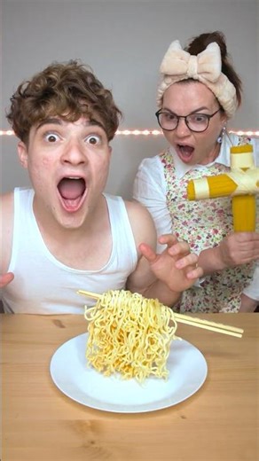 Flying Noodles VS Mom 🍜