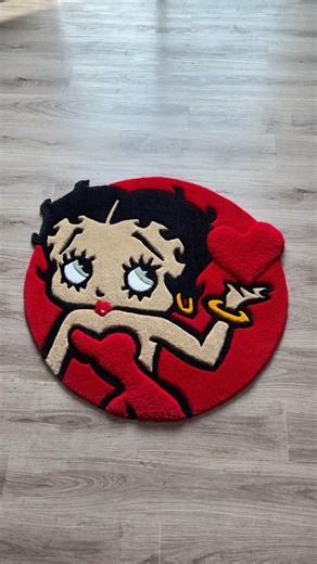 Custom 3d Betty boop rug