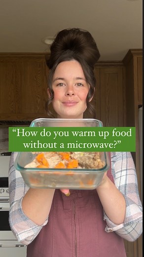 230K views · 43K reactions | Warming up food without a microwave⬇️...