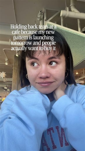 Oh look she’s crying again!! thank you so much for being excited about this pattern i love you