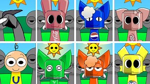 所有新的OC Secret compers igexbox sprunki pyramixed temu灰色，ipin，upin，drink，新更新