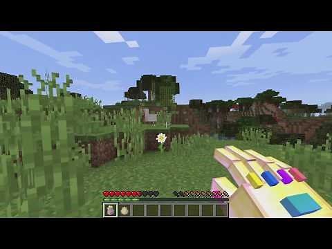 【マインクラフト】サノスの”手”が強すぎる。 【mod】【インフィニットガントレット】