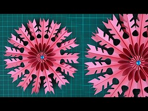 Easy Paper Cutting 3D Snowflake Tutorial | Christmas Decoration Idea