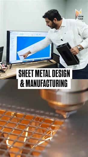 Akshit Makhija on Instagram: "Sheet metal design and manufacturing is not just bending a sheet — it’s a complete CAD-to-machine workflow. It starts with sheet metal design in SOLIDWORKS: defining material, thickness, bend radius, K-factor, bend reliefs, and real manufacturing constraints. The part is then flattened accurately using correct bend allowance logic to generate the exact blank (flat pattern) — no guesswork. This flat pattern is exported as DXF and taken into laser cutting programming,