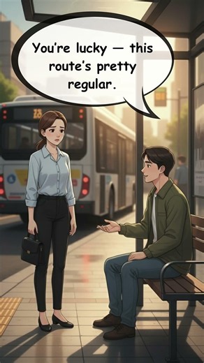 💬 English Conversation: Missing the Bus | Easy Dialogue for Beginners
