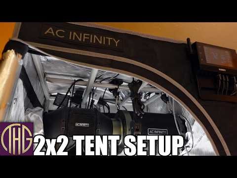 Full AC Infinity 2' x 2' Grow Tent Setup!! Let's Start Some Seedlings!!