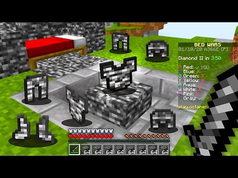 Minecraft Bedwars but i secretly used bedrock armor..