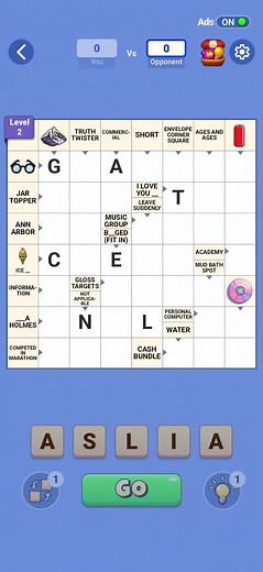 Crossword Go Level 2 Complete Walkthrough & Solution