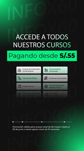  ¡ACCEDE A TODOS NUESTROS CURSOS PAGANDO DESDE S/55! Con la...