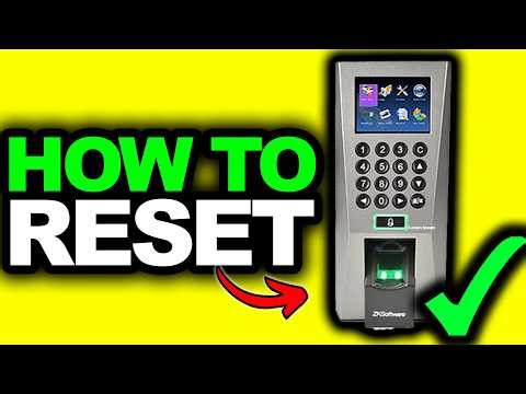 How To Reset ZKTeco F18 Admin Password (ONLY WAY) | How To Factory Reset ZKTeco F18