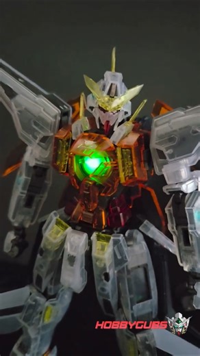 Finished my MG 1/100 GN-003 Kyrios Gundam. Gundam Base Limited Clear Body.