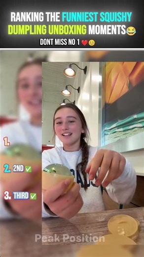 Ranking The Funniest Squishy Dumpling Unboxing moments part 4 #filterchallenge #funny #ranking