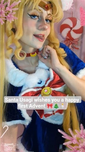 Santa Usagi Tsukino Sailor Moon Christmas Cosplay #cosplay #sailormooncosplay #xmas #christmascos