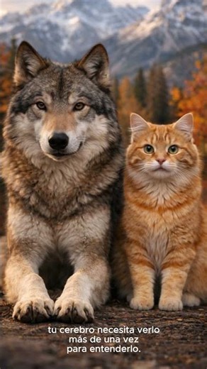 Nesesitas verlo mas de una vez para entender el video #datoscuriosos #viral #animals #cat #wolf #is