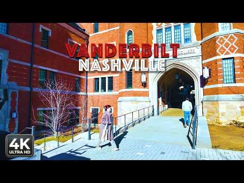 [4K] Vanderbilt University Walking Tour | Nashville, TN 🎓⚓