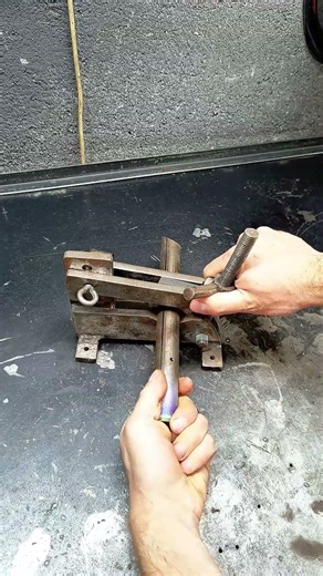 Prensa casera super potente para el taller idea ideal para tubos #diy #ideas #tools #herramientas