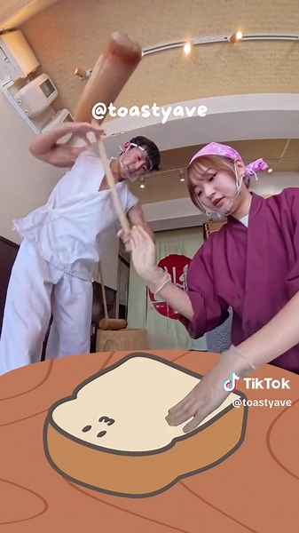 Starter Toasty gets a massage 💆‍♀️ IB: @Maddie Wu #mochi #cute #animation #bread #funnyvideo
