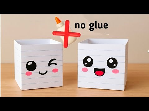DIY Paper Box | Easy Origami Box Tutorial | How to make a Box (No Glue)